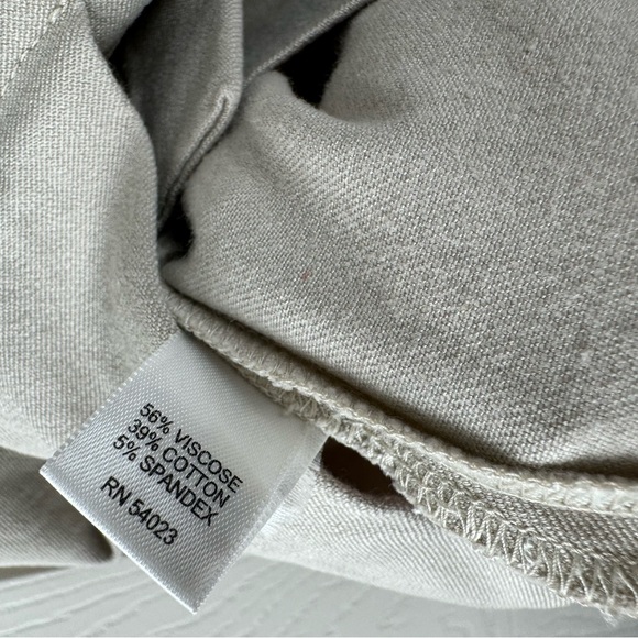 Banana Republic Beige Mini Skirt Stretch Size 2 Cotton Blend - Picture 6 of 8